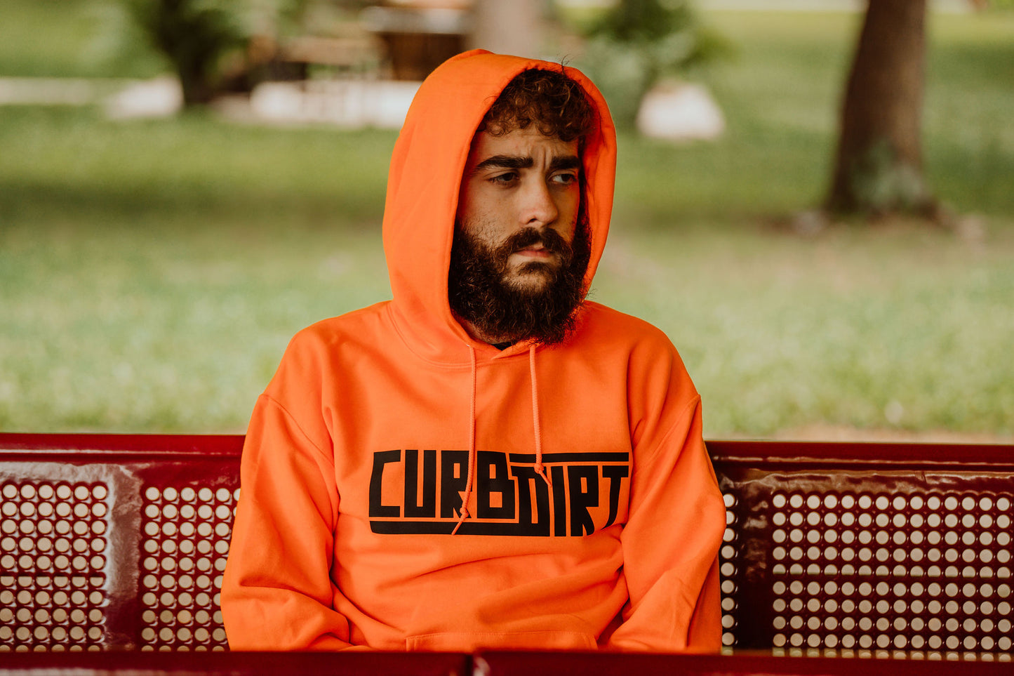 CURBDIRT CONSTRUCTION ORANGE HOODIE
