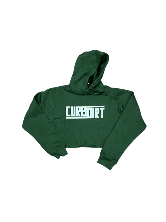 DARK GREEN CROP TOP