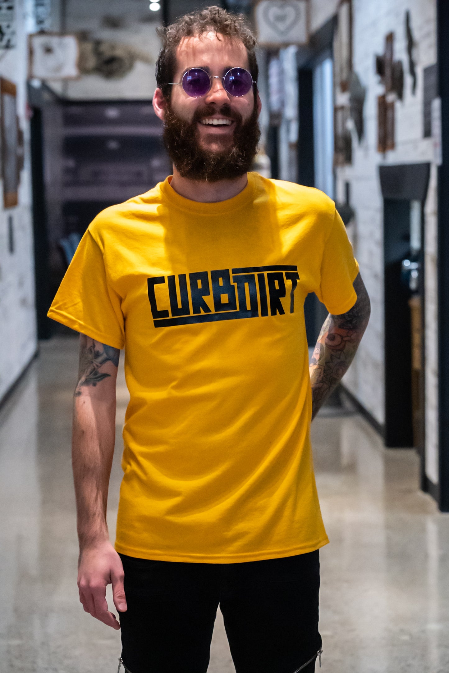 YELLOW & BLACK TEE
